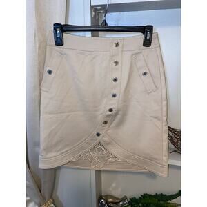 NWT size 0 Utility Lace Boot Cobblestone Tan WHBM WHITE HOUSE BLACK MARKET Skirt